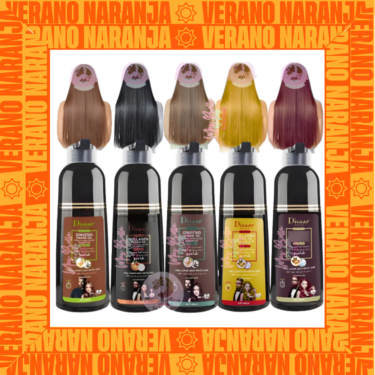 SHAMPOO TINTE CUBRE CANAS DISAAR