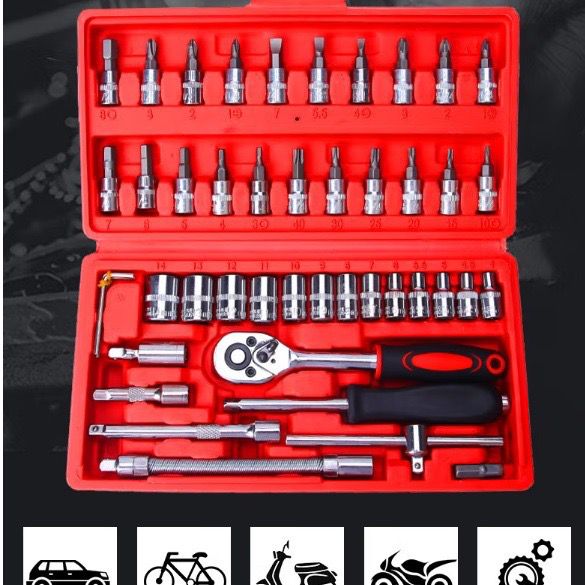 Mini llave de vaso 46 piezas